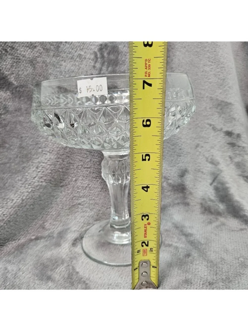 Vintage Pedestal Candy Dish Indiana Glass Victorian Regency Fancy MCM Americana